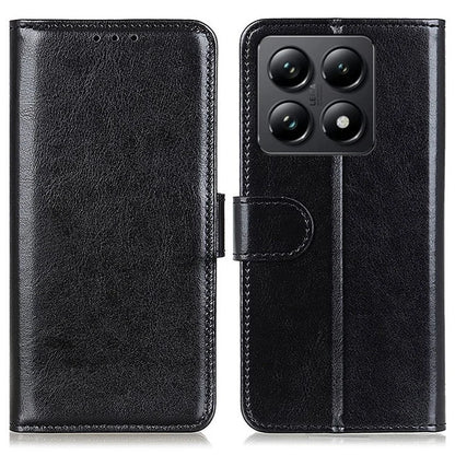For Xiaomi 14T Pro Case Crazy Horse Texture PU Leather Phone Stand Cover
