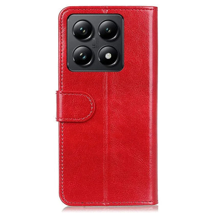 For Xiaomi 14T Pro Case Crazy Horse Texture PU Leather Phone Stand Cover