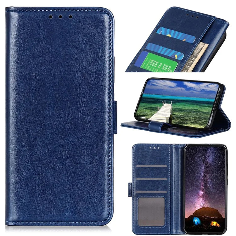 For Xiaomi 14T Pro Case Crazy Horse Texture PU Leather Phone Stand Cover