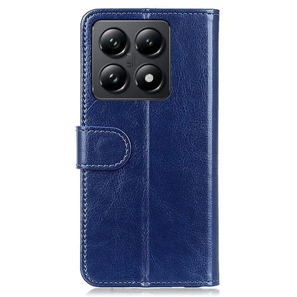 For Xiaomi 14T Pro Case Crazy Horse Texture PU Leather Phone Stand Cover
