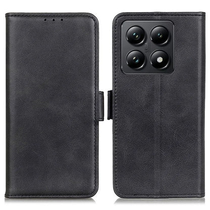 For Xiaomi 14T Pro Case Stand Cowhide Texture PU Leather Phone Cover