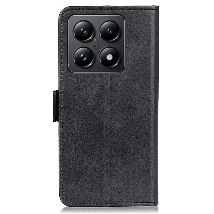 For Xiaomi 14T Pro Case Stand Cowhide Texture PU Leather Phone Cover