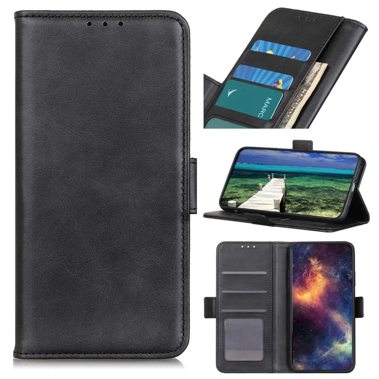 For Xiaomi 14T Pro Case Stand Cowhide Texture PU Leather Phone Cover