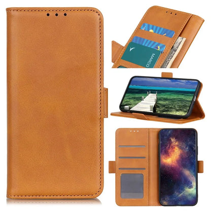 For Xiaomi 14T Pro Case Stand Cowhide Texture PU Leather Phone Cover