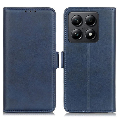 For Xiaomi 14T Pro Case Stand Cowhide Texture PU Leather Phone Cover