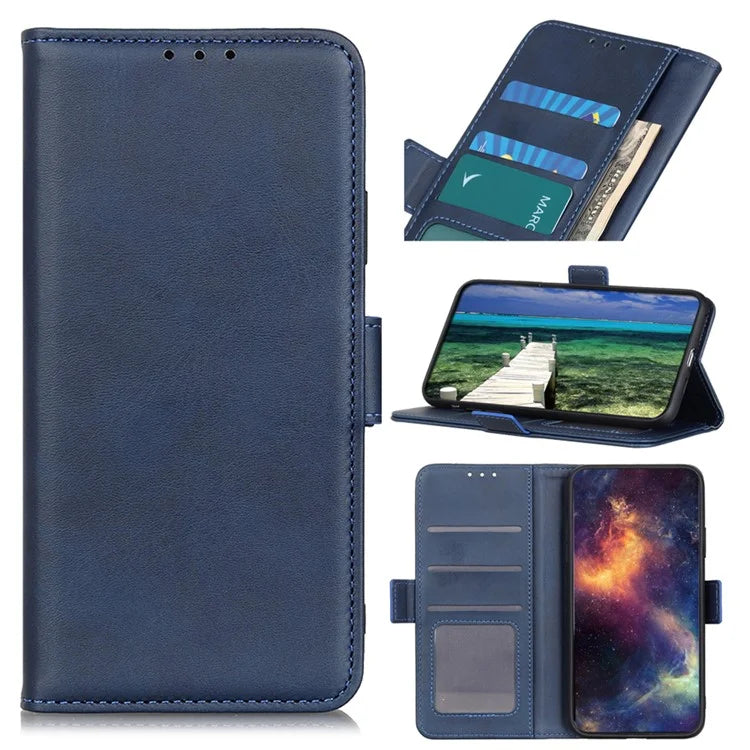 For Xiaomi 14T Pro Case Stand Cowhide Texture PU Leather Phone Cover