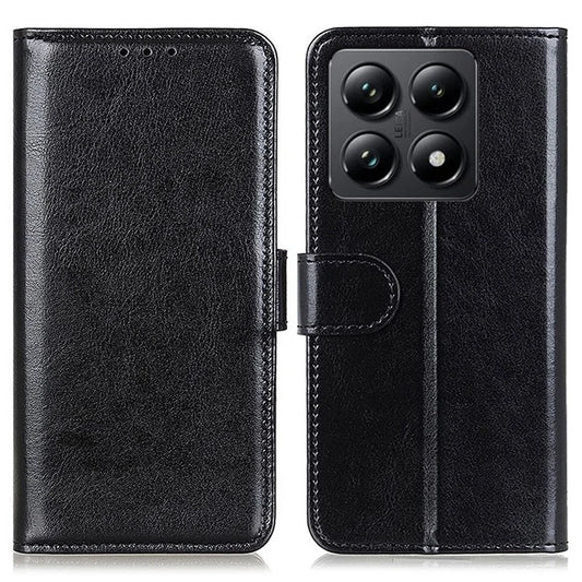 For Xiaomi 14T Case Crazy Horse Texture PU Leather Phone Stand Cover