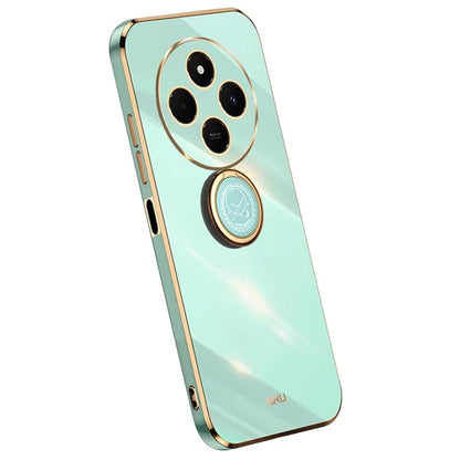 XINLI For Xiaomi Redmi 14C 4G Case Ring Kickstand Electroplating TPU Phone Cover