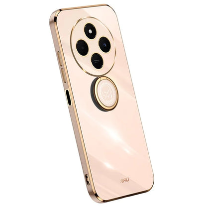 XINLI For Xiaomi Redmi 14C 4G Case Ring Kickstand Electroplating TPU Phone Cover