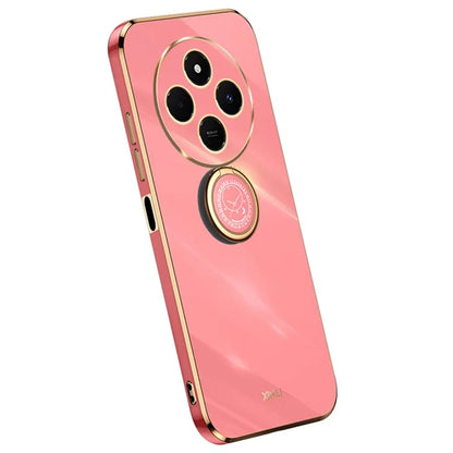 XINLI For Xiaomi Redmi 14C 4G Case Ring Kickstand Electroplating TPU Phone Cover