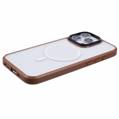 X-LEVEL Crystal Clear Series for iPhone 16 Pro Case TPU+PC Phone Cover Compatible with MagSafe - Titanium Gold
