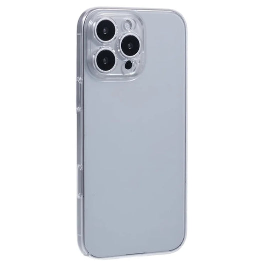 For iPhone 16 Pro Case Shock-Absorption Hard PC Phone Cover Transparent (Precise Lens Cutouts)