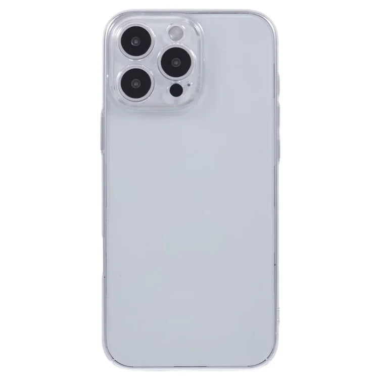For iPhone 16 Pro Case Shock-Absorption Hard PC Phone Cover Transparent (Precise Lens Cutouts)