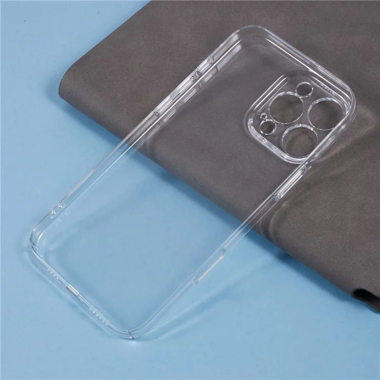 For iPhone 16 Pro Case Shock-Absorption Hard PC Phone Cover Transparent (Precise Lens Cutouts)