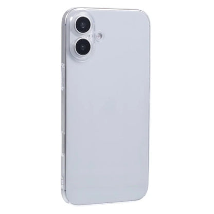 For iPhone 16 Plus Case Shock-Absorption Hard PC Phone Cover Transparent (Precise Lens Cutouts)