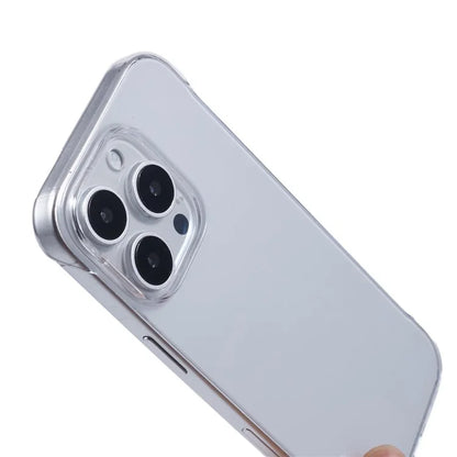 For iPhone 16 Pro Max Case Transparent PC Borderless Phone Cover