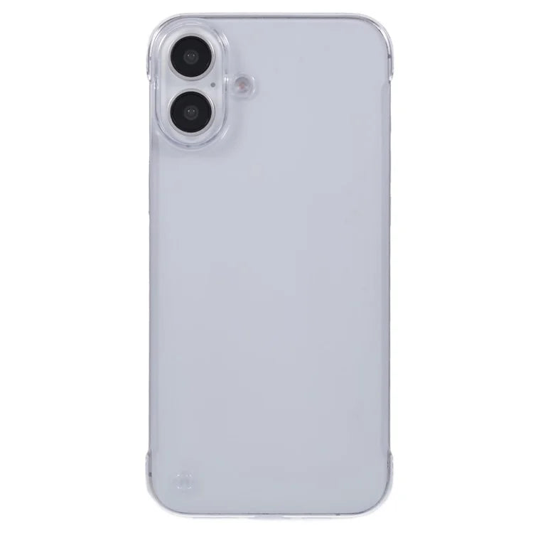 For iPhone 16 Plus Case Transparent PC Borderless Phone Cover