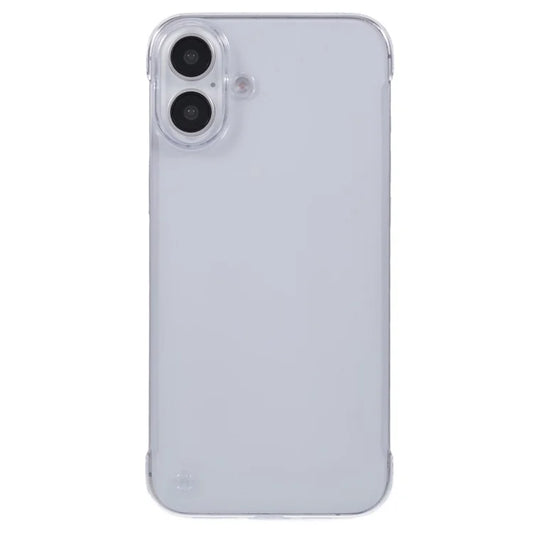 For iPhone 16 Plus Case Transparent PC Borderless Phone Cover