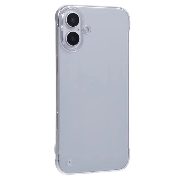 For iPhone 16 Plus Case Transparent PC Borderless Phone Cover