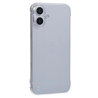 For iPhone 16 Plus Case Transparent PC Borderless Phone Cover