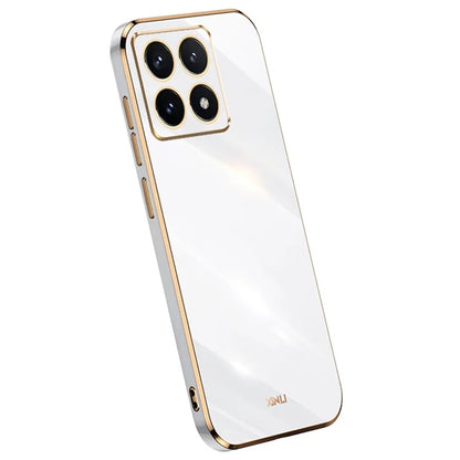 XINLI For Xiaomi 14T Pro Case TPU Phone Cover with Electroplating Frame