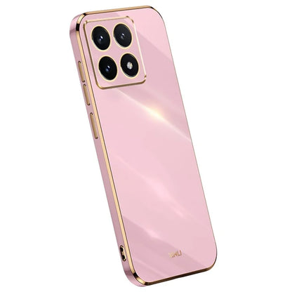 XINLI For Xiaomi 14T Pro Case TPU Phone Cover with Electroplating Frame