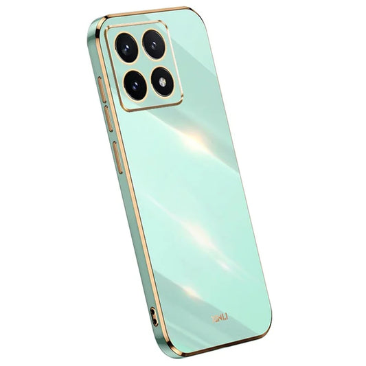 XINLI For Xiaomi 14T Case TPU Phone Cover with Electroplating Frame
