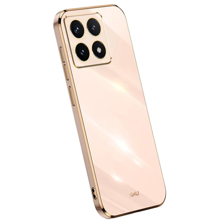 XINLI For Xiaomi 14T Case TPU Phone Cover with Electroplating Frame