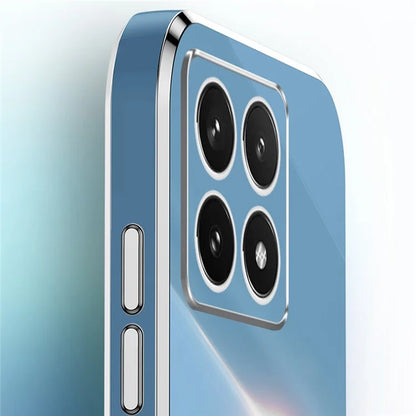 XINLI For Xiaomi 14T Case TPU Phone Cover with Electroplating Frame