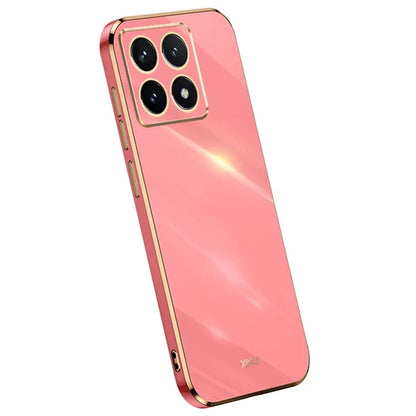 XINLI For Xiaomi 14T Case TPU Phone Cover with Electroplating Frame