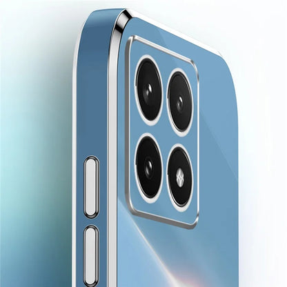 XINLI For Xiaomi 14T Case Ring Kickstand Electroplating TPU Phone Cover