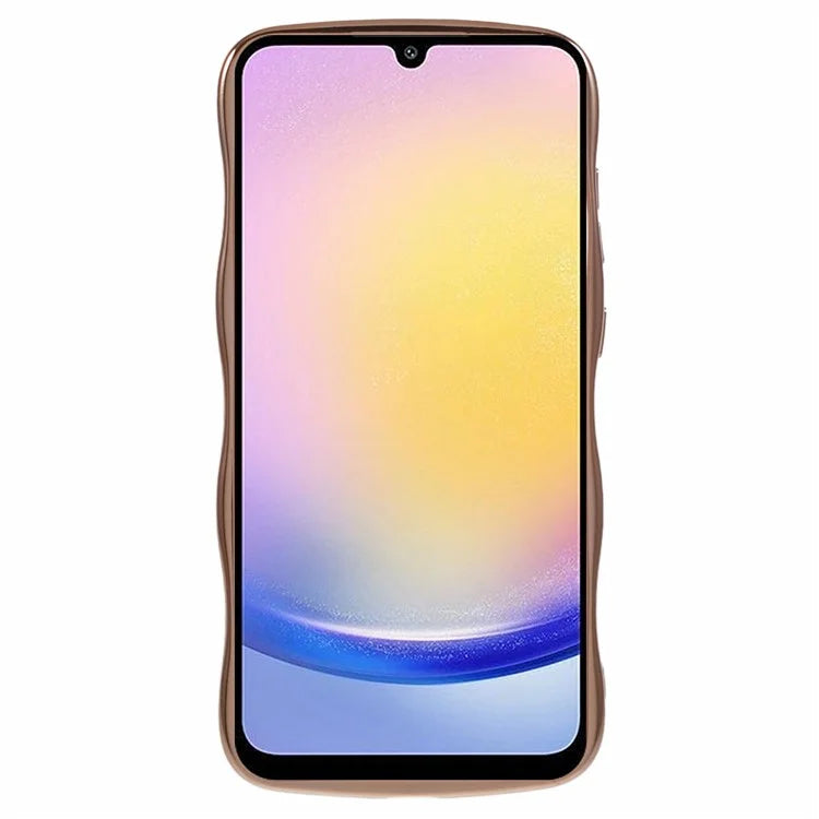 For Samsung Galaxy A25 5G (Global) (161.0 x 76.5 x 8.3mm) Case Love Hearts TPU Phone Cover Curly Wave Frame Large Window