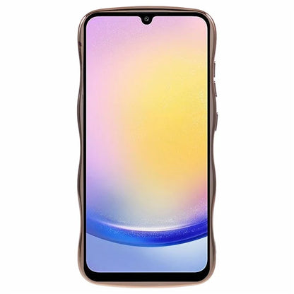 For Samsung Galaxy A25 5G (Global) (161.0 x 76.5 x 8.3mm) Case Love Hearts TPU Phone Cover Curly Wave Frame Large Window