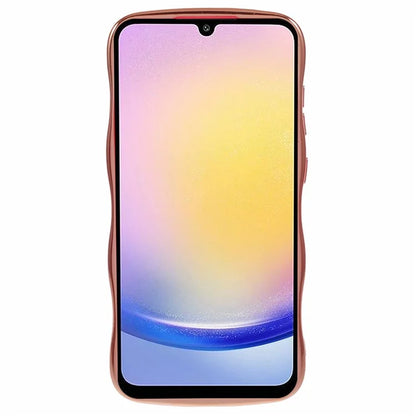 For Samsung Galaxy A25 5G (Global) (161.0 x 76.5 x 8.3mm) Case Love Hearts TPU Phone Cover Curly Wave Frame Large Window