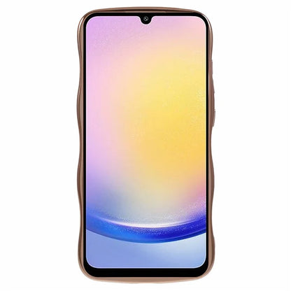 For Samsung Galaxy A34 5G Case Love Hearts TPU Phone Cover Curly Wave Frame Large Window