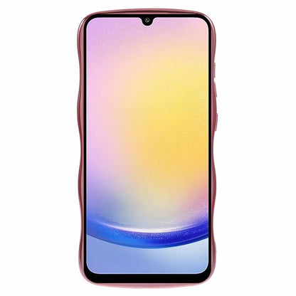 For Samsung Galaxy A34 5G Case Love Hearts TPU Phone Cover Curly Wave Frame Large Window