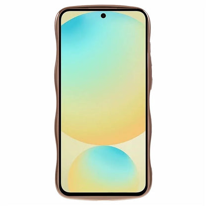 For Samsung Galaxy A35 5G Case Love Hearts TPU Phone Cover Curly Wave Frame Large Window