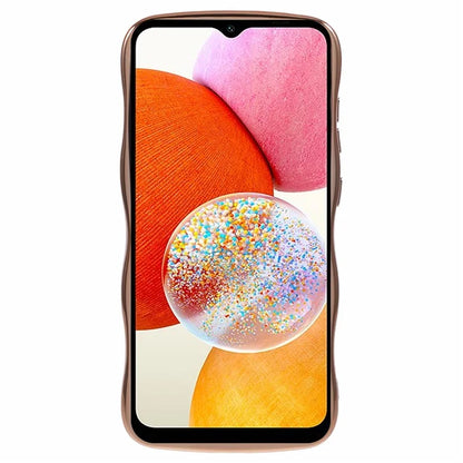For Samsung Galaxy A14 4G / 5G Case Love Hearts TPU Phone Cover Curly Wave Frame Large Window