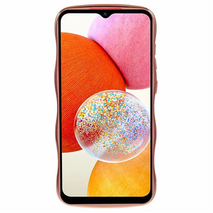 For Samsung Galaxy A14 4G / 5G Case Love Hearts TPU Phone Cover Curly Wave Frame Large Window