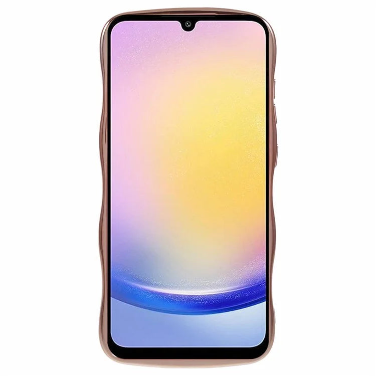 For Samsung Galaxy A15 4G / 5G Case Love Hearts TPU Phone Cover Curly Wave Frame Large Window