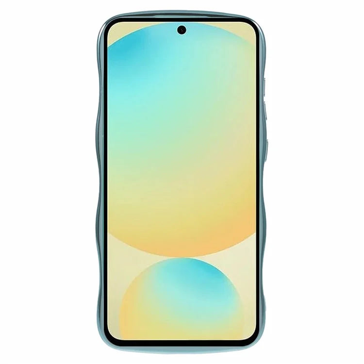 For Samsung Galaxy S23 FE Case Love Hearts TPU Phone Cover Curly Wave Frame Large Window