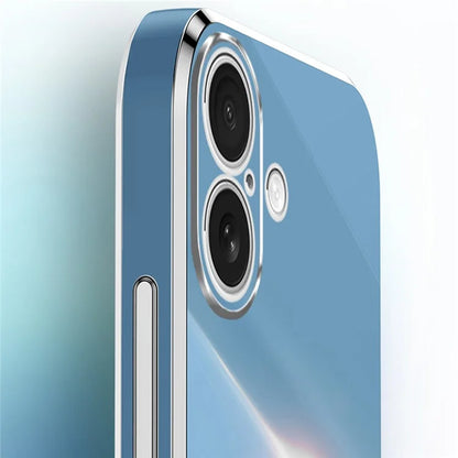 XINLI For iPhone 16 Plus Case Ring Kickstand Electroplating TPU Phone Cover