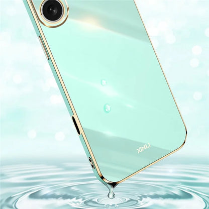XINLI For iPhone 16 Plus Case TPU Phone Cover with Electroplating Frame