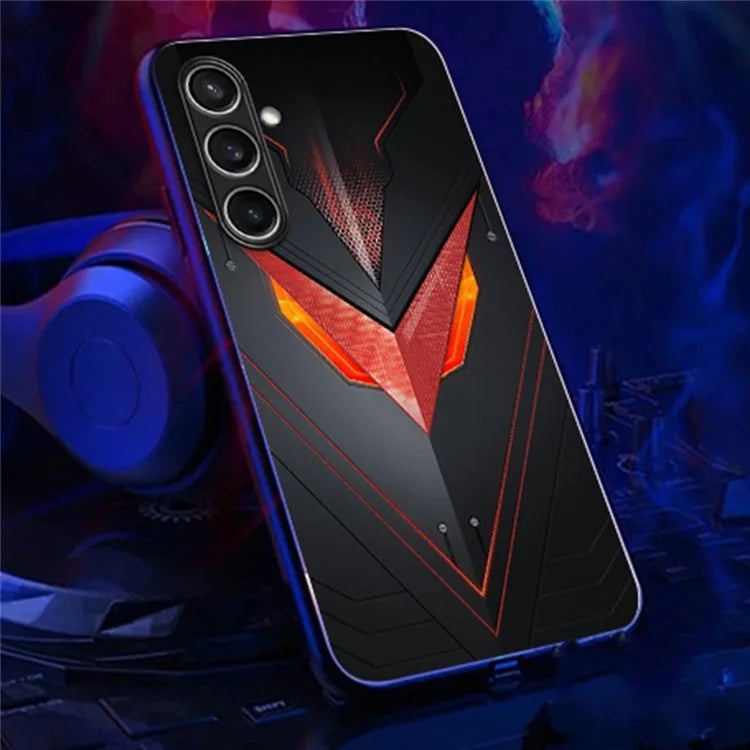 For Samsung Galaxy A16 5G Case Call Flash Series Pattern Printing Tempered Glass + TPU Combo Phone Case