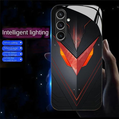 For Samsung Galaxy A25 5G (Global) Case Call Flash Series Pattern Printing Tempered Glass + TPU Combo Phone Case