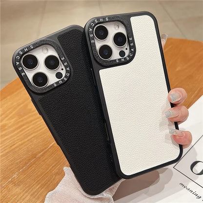 For iPhone 16 Pro Case PC+TPU+PU Leather Anti-Drop Phone Cover