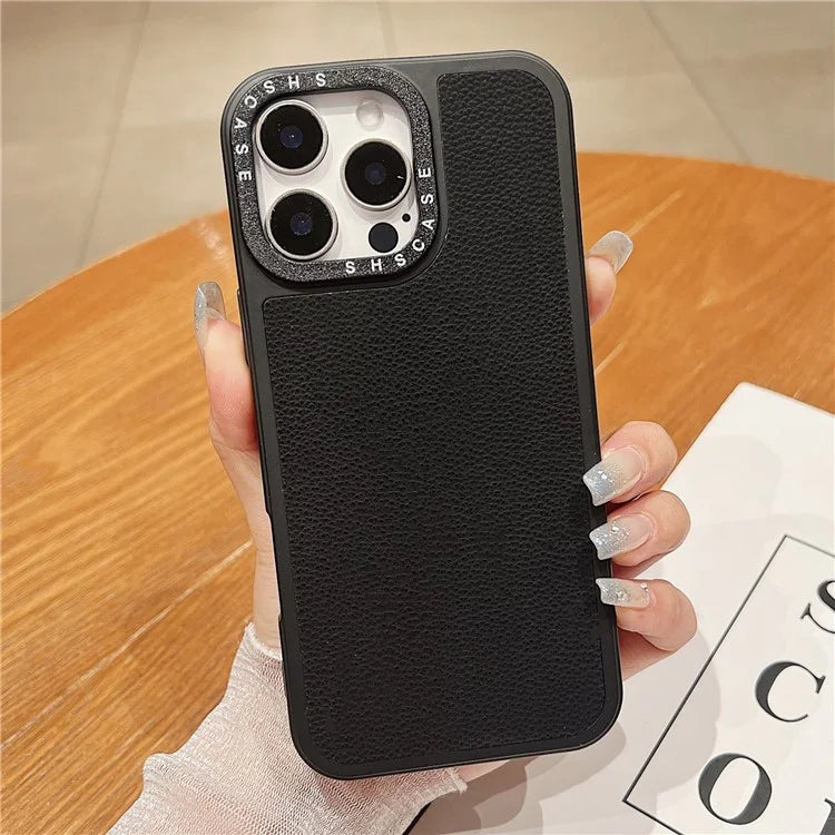 For iPhone 16 Pro Case PC+TPU+PU Leather Anti-Drop Phone Cover
