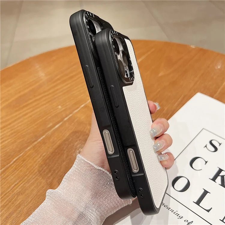 For iPhone 16 Pro Case PC+TPU+PU Leather Anti-Drop Phone Cover