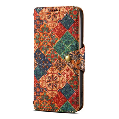 For iPhone 16 Case Flower Printing Stand PU Leather Protective Phone Cover