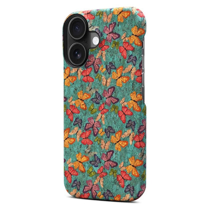 DENIOR For iPhone 16 Plus Case Pattern Printed PU Leather+PC Phone Cover